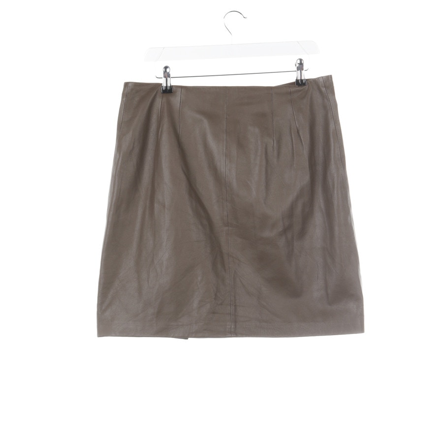 Image 2 of Leather Skirt 40 Copper in color Brown | Vite EnVogue