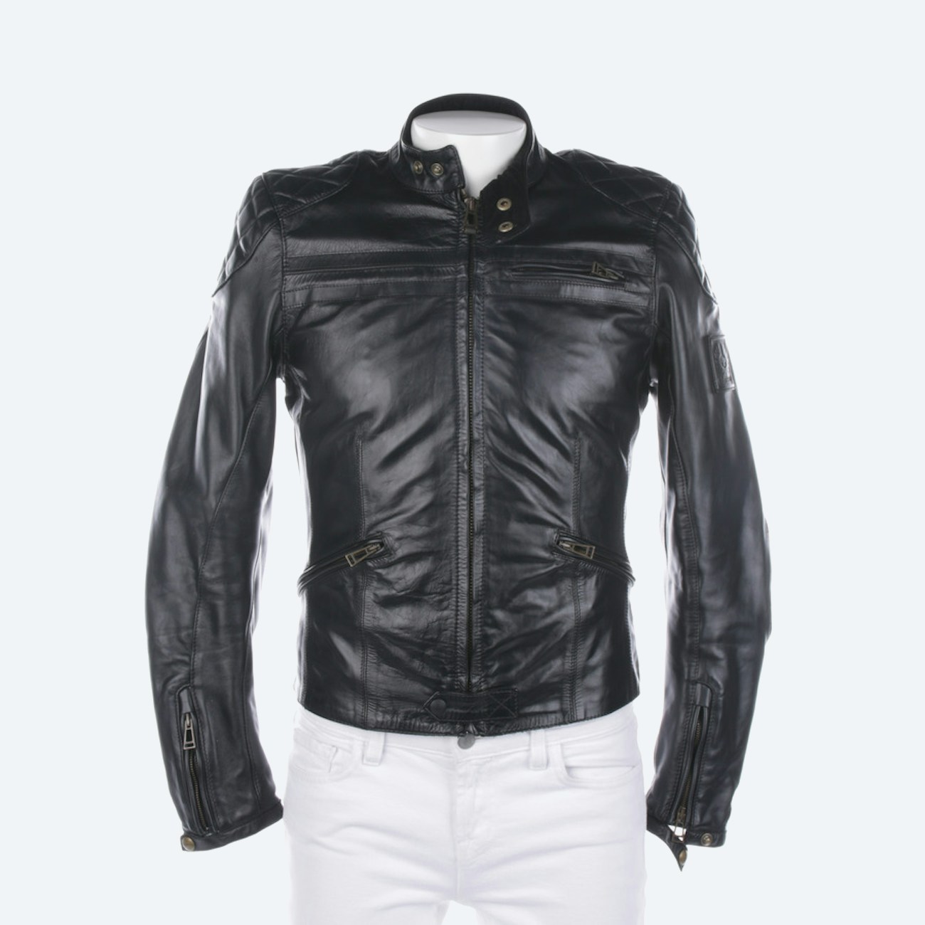 Image 1 of Leather Jacket 44 Black in color Black | Vite EnVogue