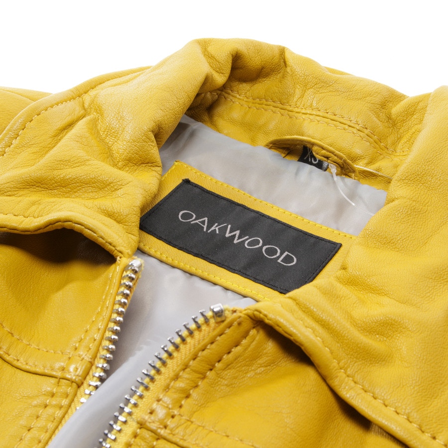 Image 3 of LeatherJacket XS Yellow in color Yellow | Vite EnVogue