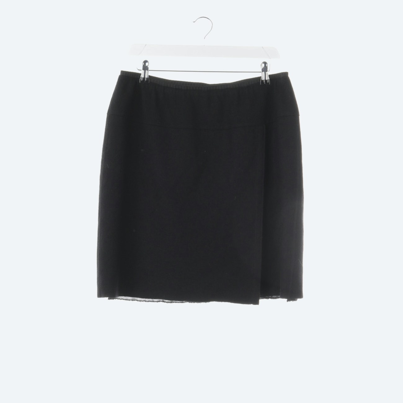 Image 1 of Wool Skirt 42 Black in color Black | Vite EnVogue