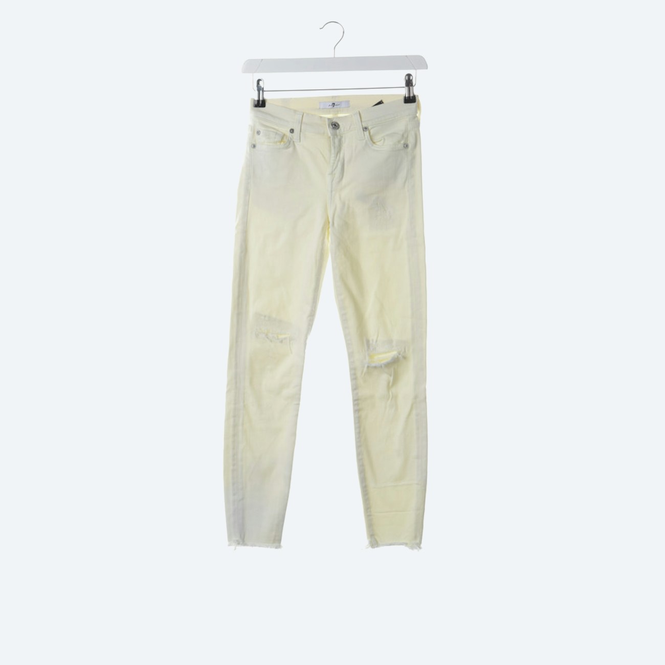 Image 1 of Jeans W24 Pastel yellow in color Yellow | Vite EnVogue