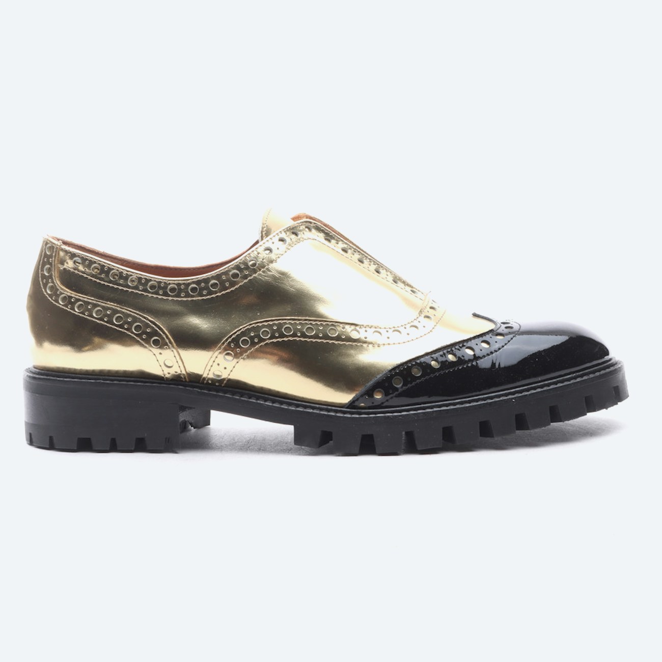 Image 1 of Loafers EUR 41 Gold in color Metallic | Vite EnVogue