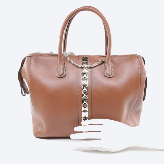 Image 4 of Rockstud Handbag Cognac in color Brown | Vite EnVogue