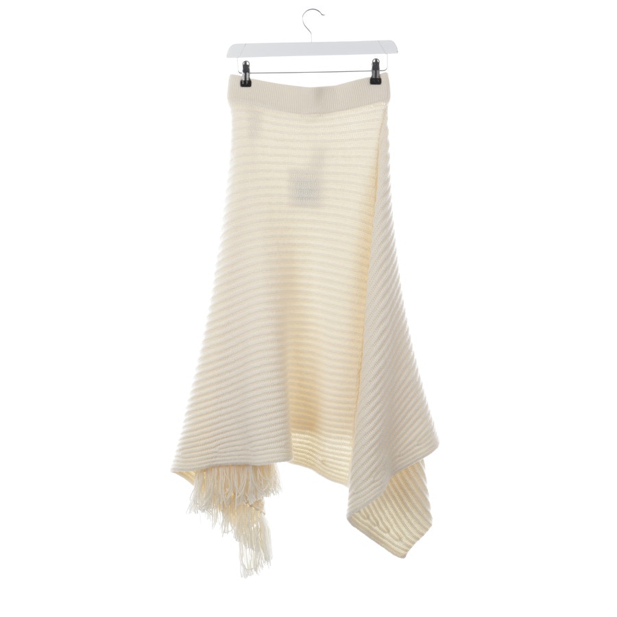 Image 2 of Cashmere Skirt S Beige in color White | Vite EnVogue
