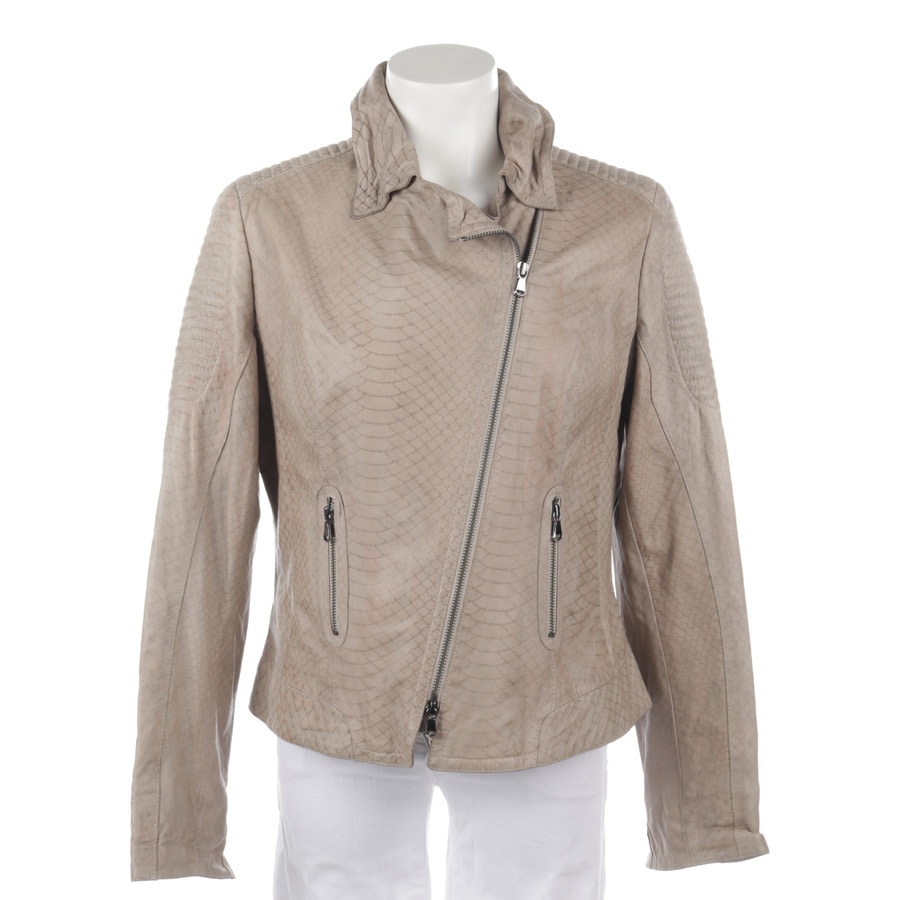 Image 1 of LeatherJacket 44 White in color White | Vite EnVogue