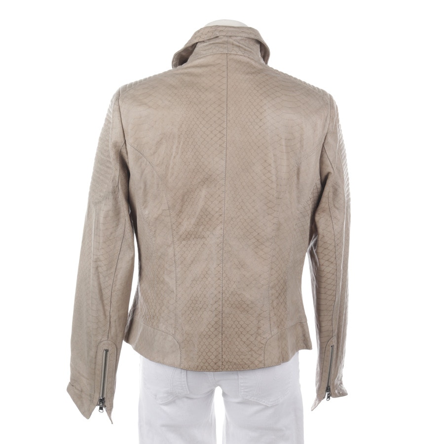 Image 2 of LeatherJacket 44 Beige in color White | Vite EnVogue