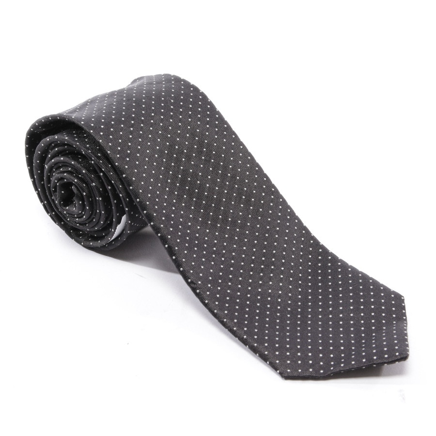 Image 1 of Silk Tie Black in color Black | Vite EnVogue