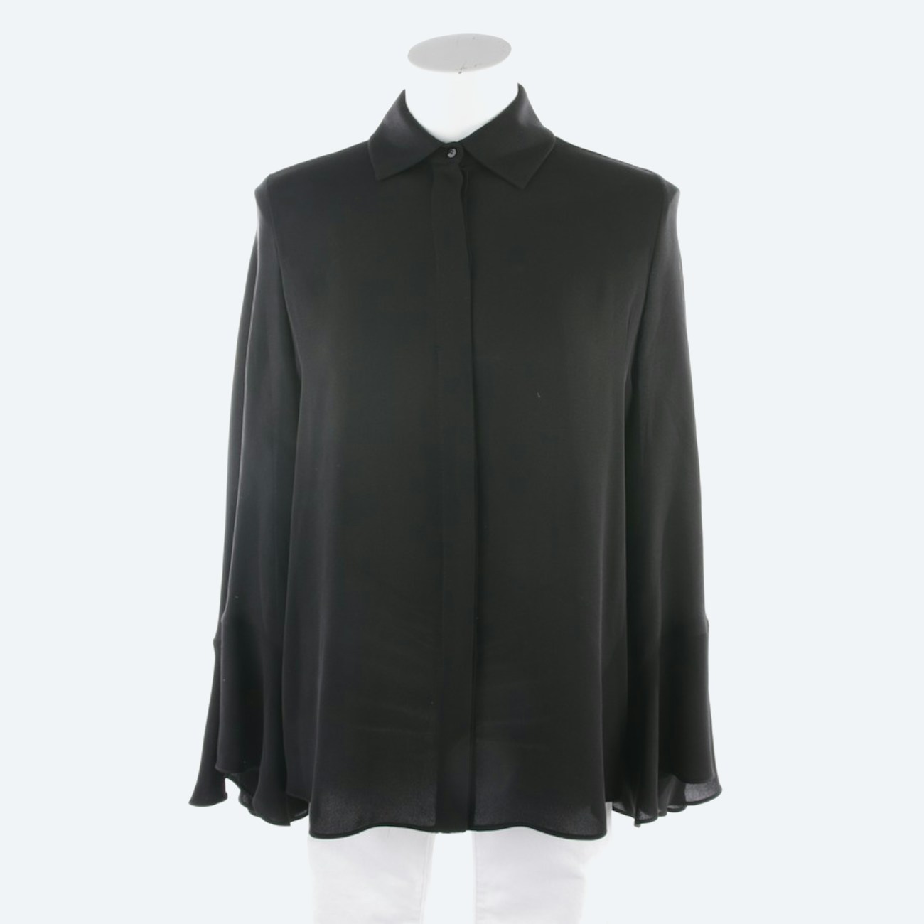 Image 1 of Silk Shirt 36 Black in color Black | Vite EnVogue
