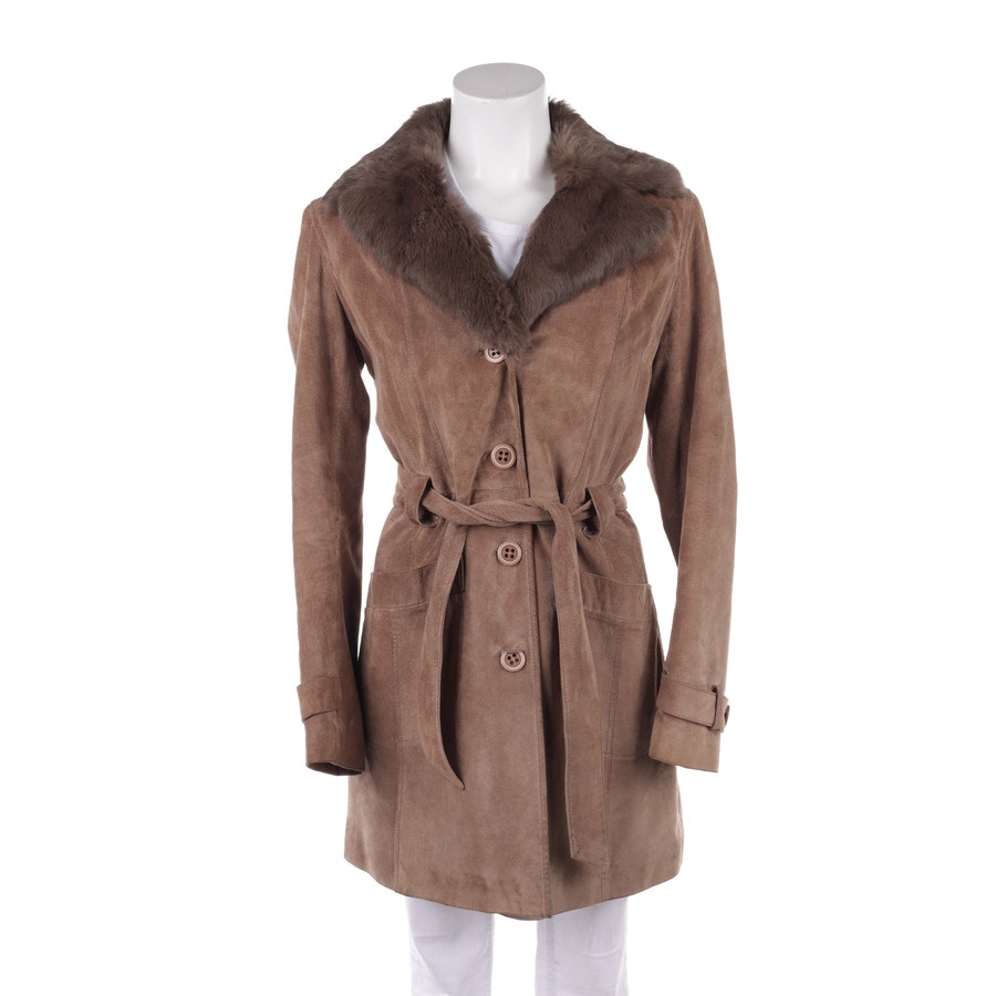 Image 1 of Leather Coat M Tan in color Brown | Vite EnVogue