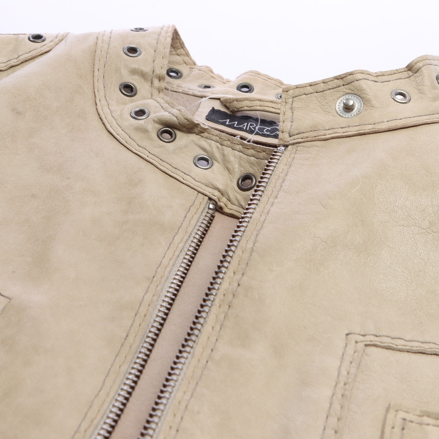 Image 3 of LeatherJacket 36 Beige in color White | Vite EnVogue