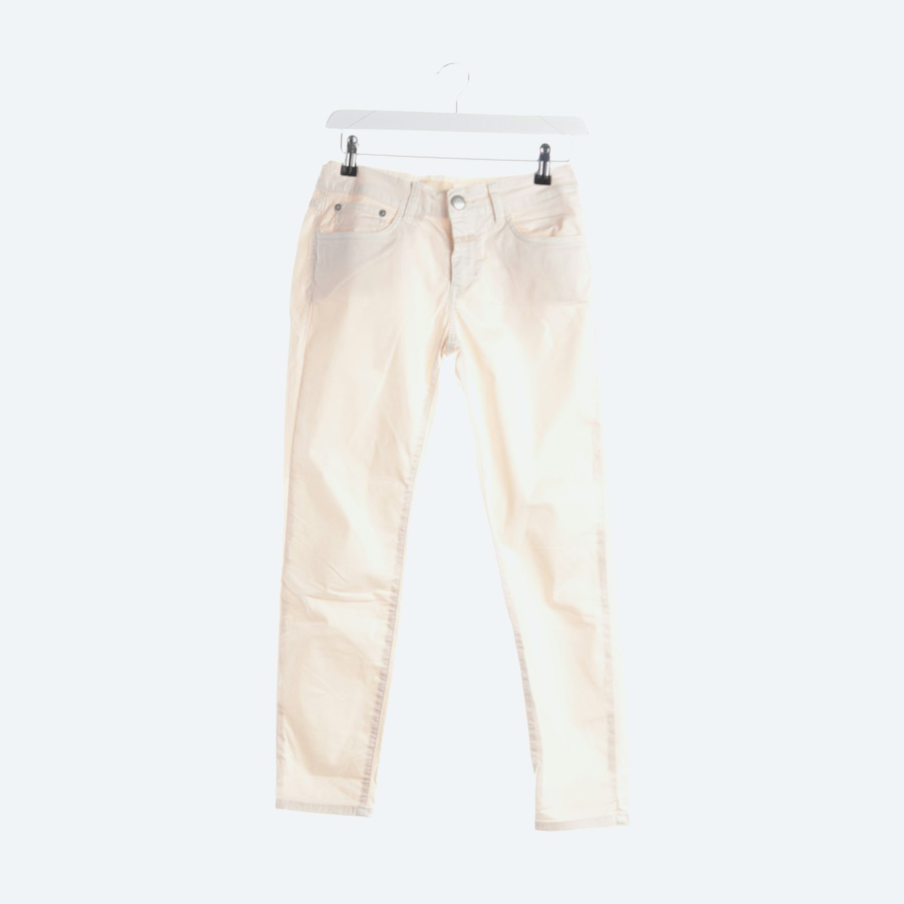 Image 1 of Trousers W26 Peach in color Yellow | Vite EnVogue