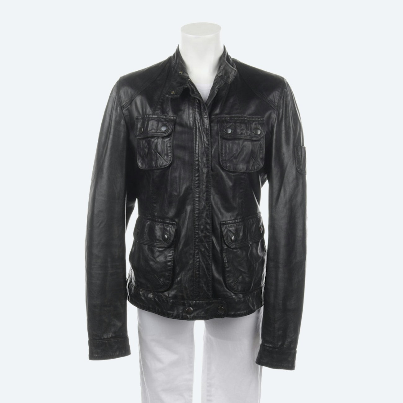 Image 1 of LeatherJacket L Black in color Black | Vite EnVogue