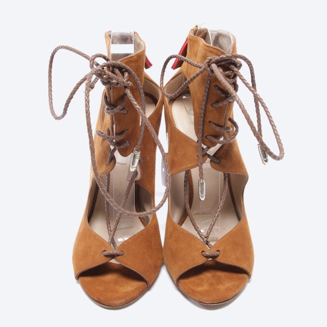 Image 2 of Heeled Sandals EUR 37 Cognac in color Brown | Vite EnVogue