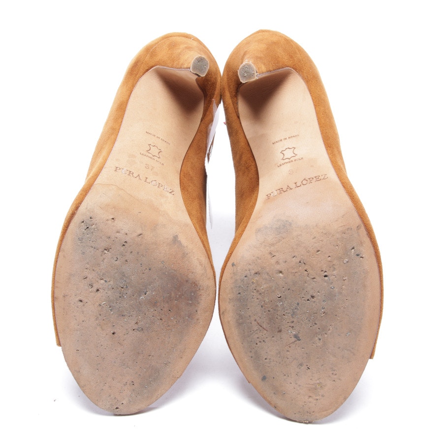 Image 4 of Heeled Sandals EUR 37 Cognac in color Brown | Vite EnVogue