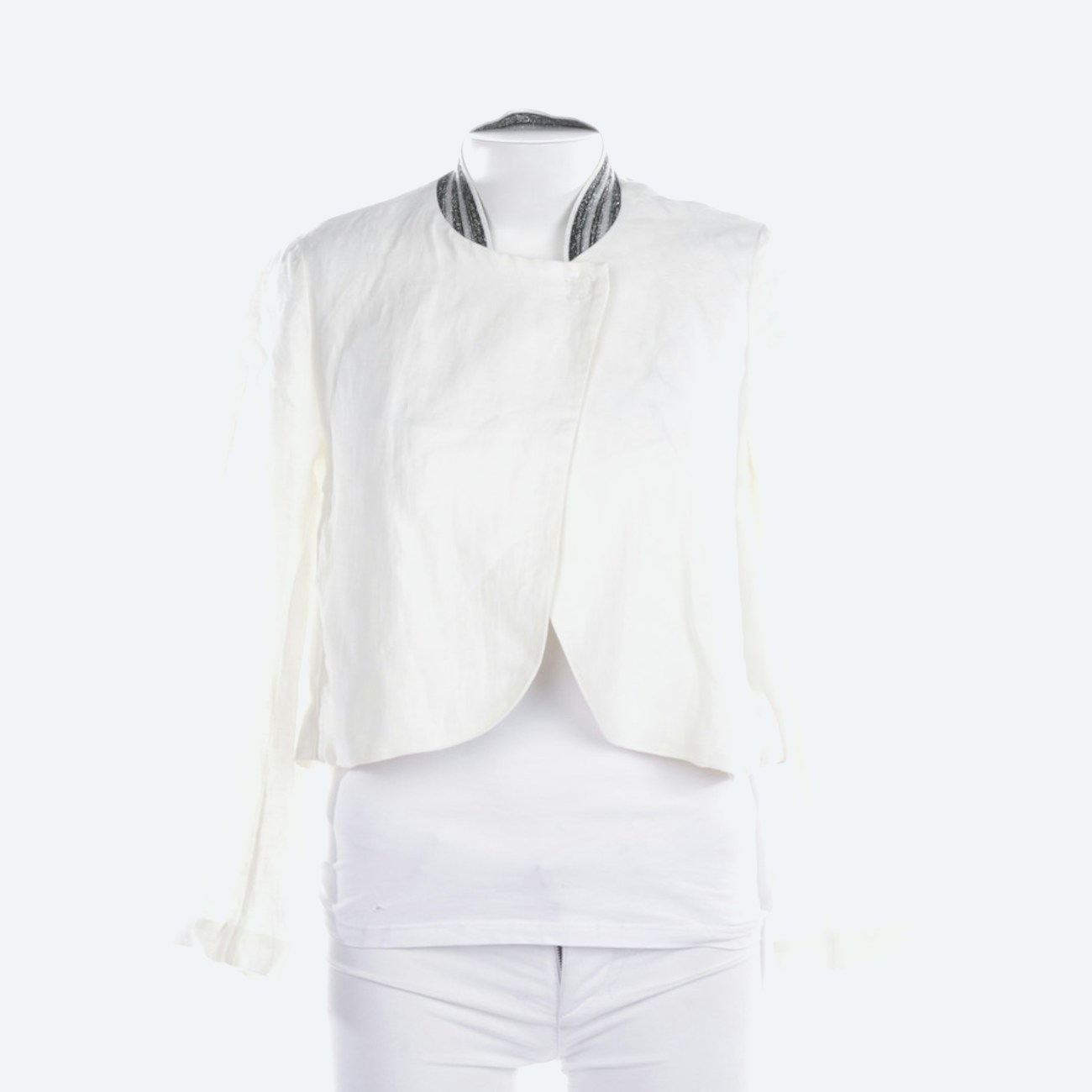 Image 1 of Summer Jacket 34 Cream in color White | Vite EnVogue