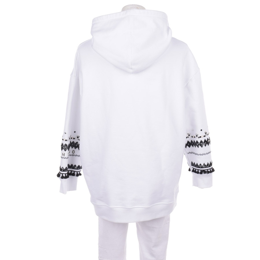 Image 2 of Hooded Sweatshirt S White in color White | Vite EnVogue