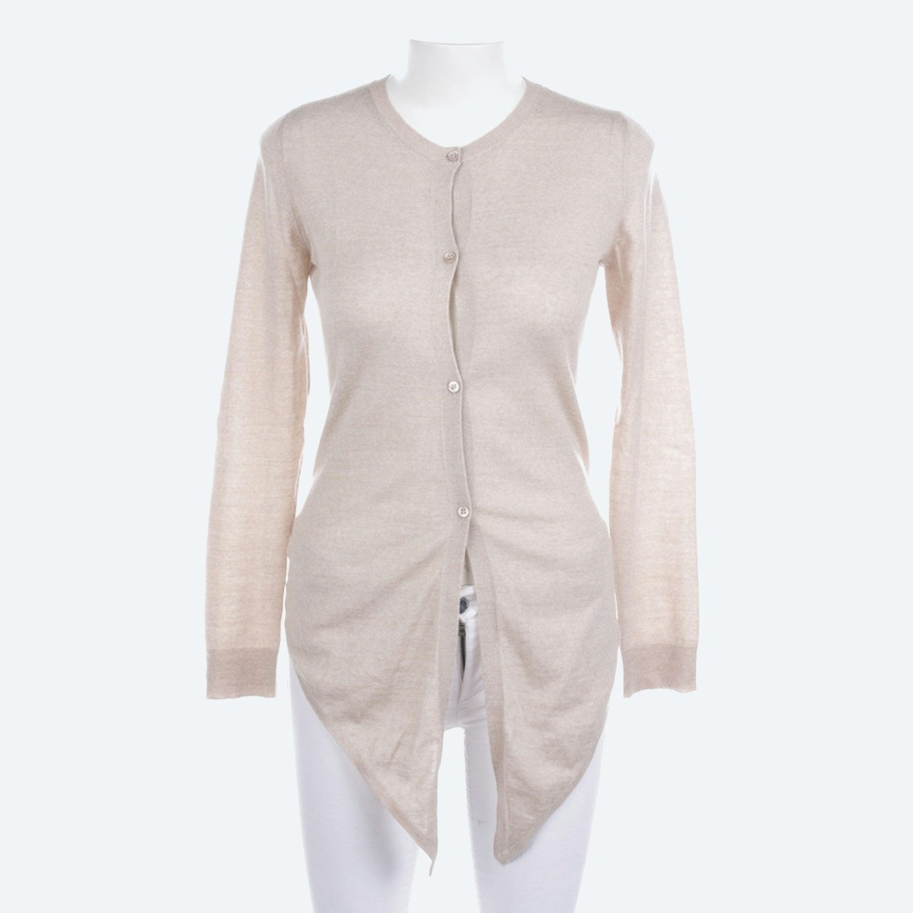 Image 1 of Wool Cardigan S Beige in color White | Vite EnVogue