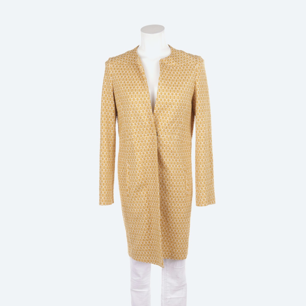Image 1 of Summer Coat 34 Mustard Yellow in color Yellow | Vite EnVogue