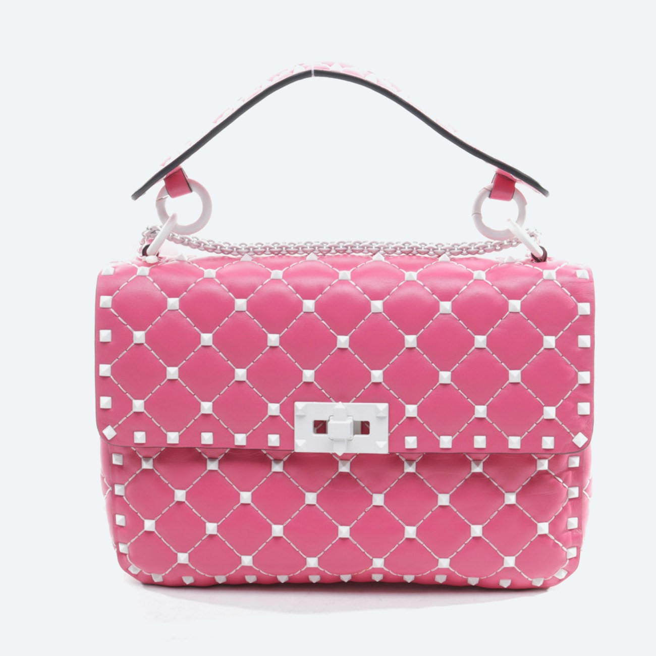 Image 1 of Rockstud Shoulder Bag Hotpink in color Pink | Vite EnVogue