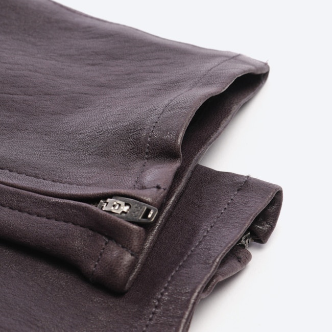 Image 3 of Leather Pants W29 Purple in color Purple | Vite EnVogue