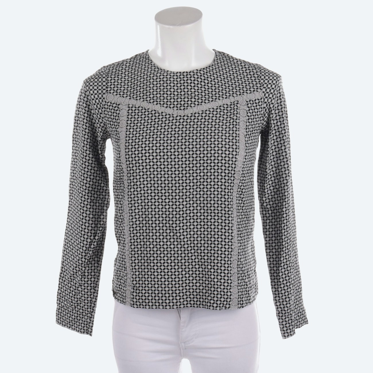 Image 1 of Shirt Blouse 34 Lightgray in color Gray | Vite EnVogue
