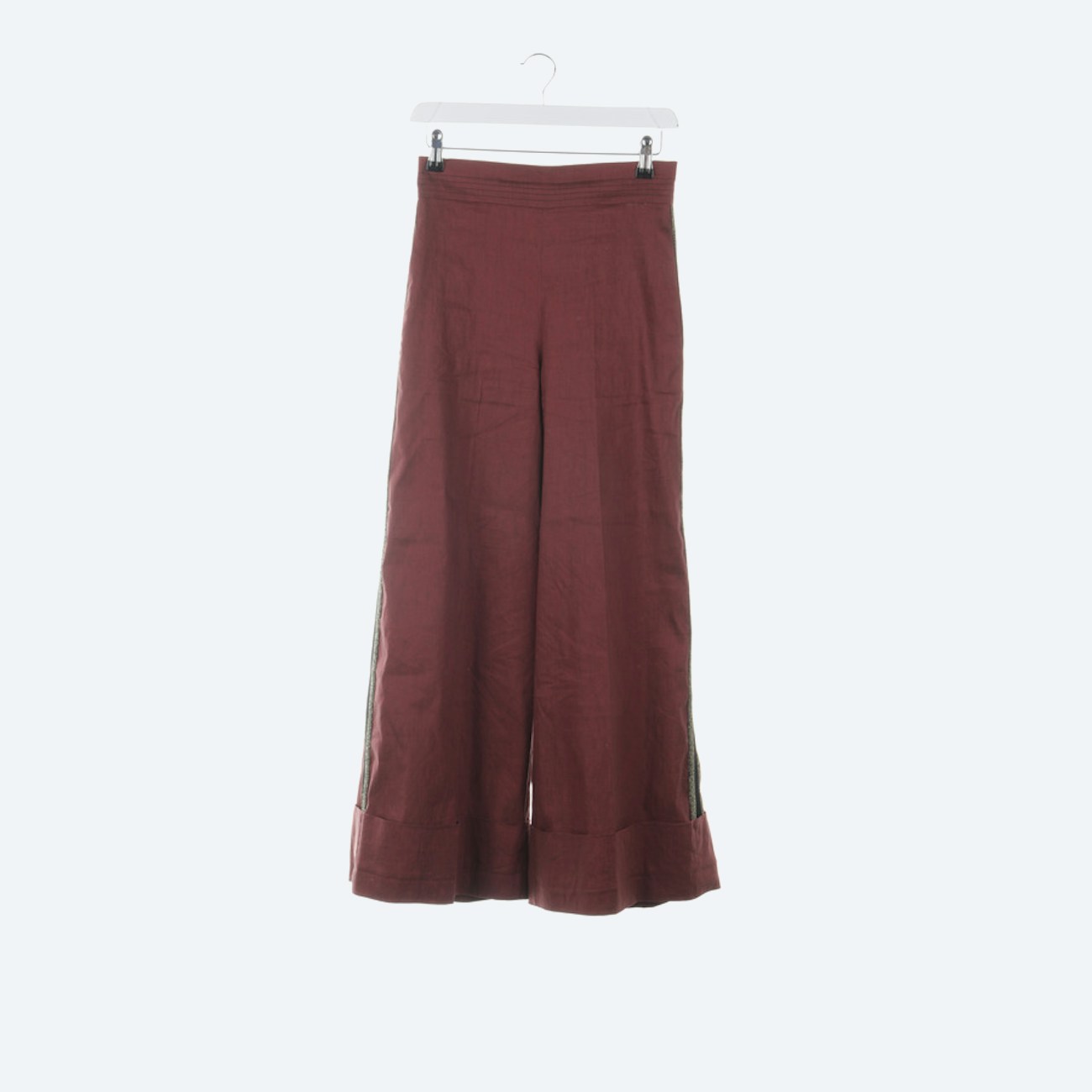Image 1 of Trousers 40 Maroon in color Red | Vite EnVogue