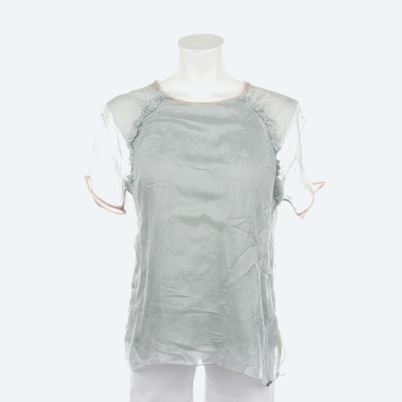 Image 1 of Silk Blouse 36 Pastel green in color Green | Vite EnVogue