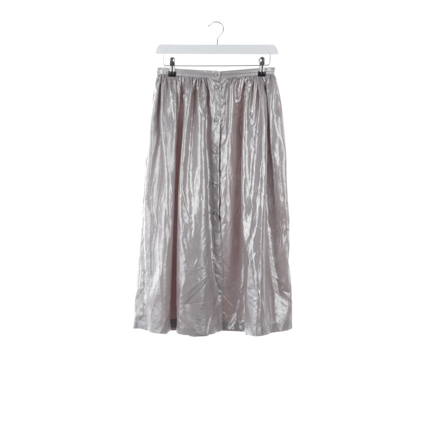 Image 2 of Skirt 38 Silver in color Metallic | Vite EnVogue