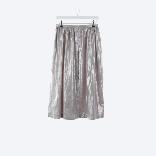 Image 2 of Skirt 38 Silver in color Metallic | Vite EnVogue