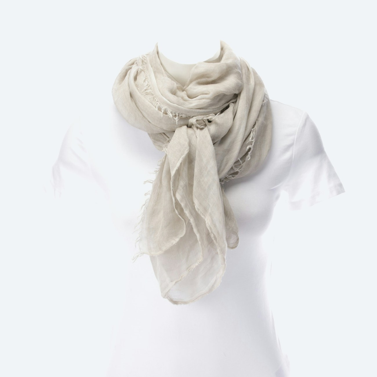 Image 1 of Shawl Beige in color White | Vite EnVogue