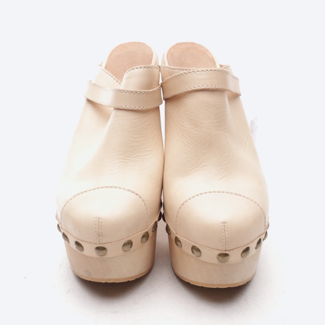Image 2 of Heeled Mules EUR 39 White in color White | Vite EnVogue