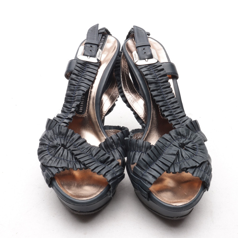 Image 2 of Heeled Sandals EUR 38.5 Navy in color Blue | Vite EnVogue