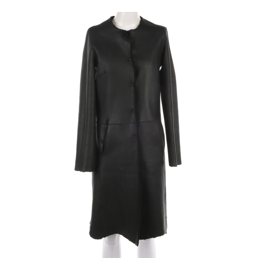 Image 1 of Leather Coat 36 Black in color Black | Vite EnVogue