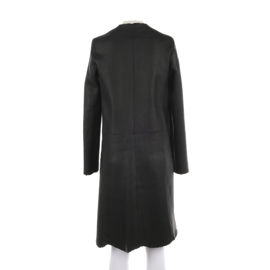 Image 2 of Leather Coat 36 Black in color Black | Vite EnVogue