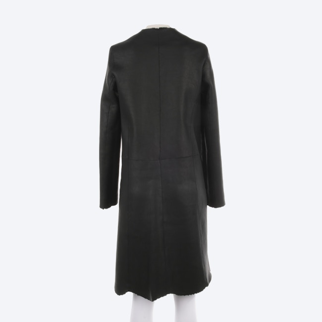 Image 2 of Leather Coat 36 Black in color Black | Vite EnVogue