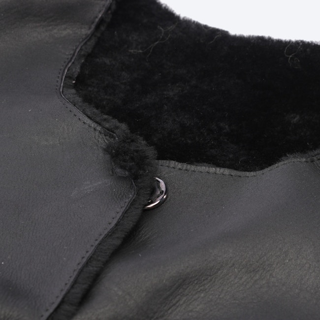 Image 5 of Leather Coat 36 Black in color Black | Vite EnVogue