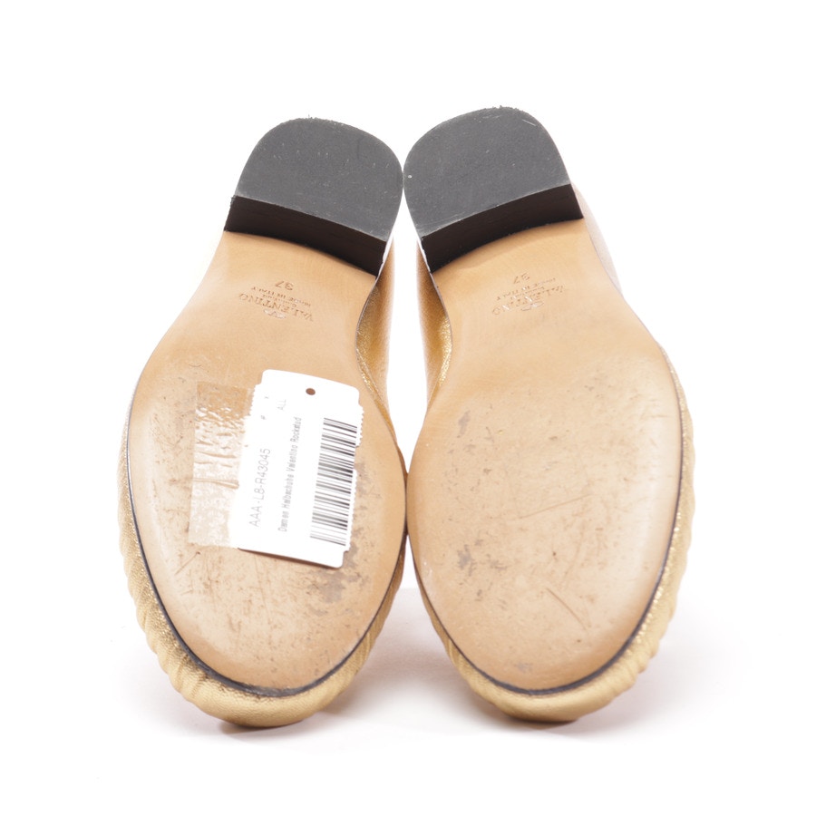 Image 4 of Rockstud Loafers EUR 37 Gold in color Metallic | Vite EnVogue