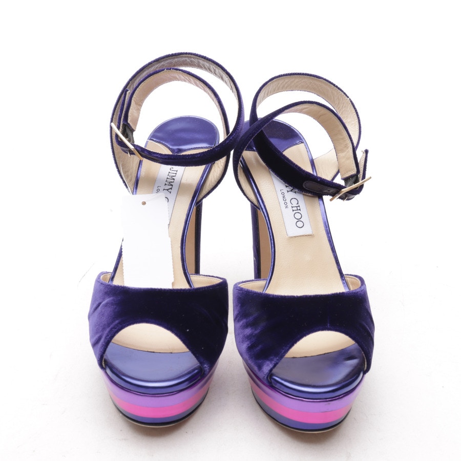 Image 2 of Heeled Sandals EUR 38.5 Indigo in color Purple | Vite EnVogue