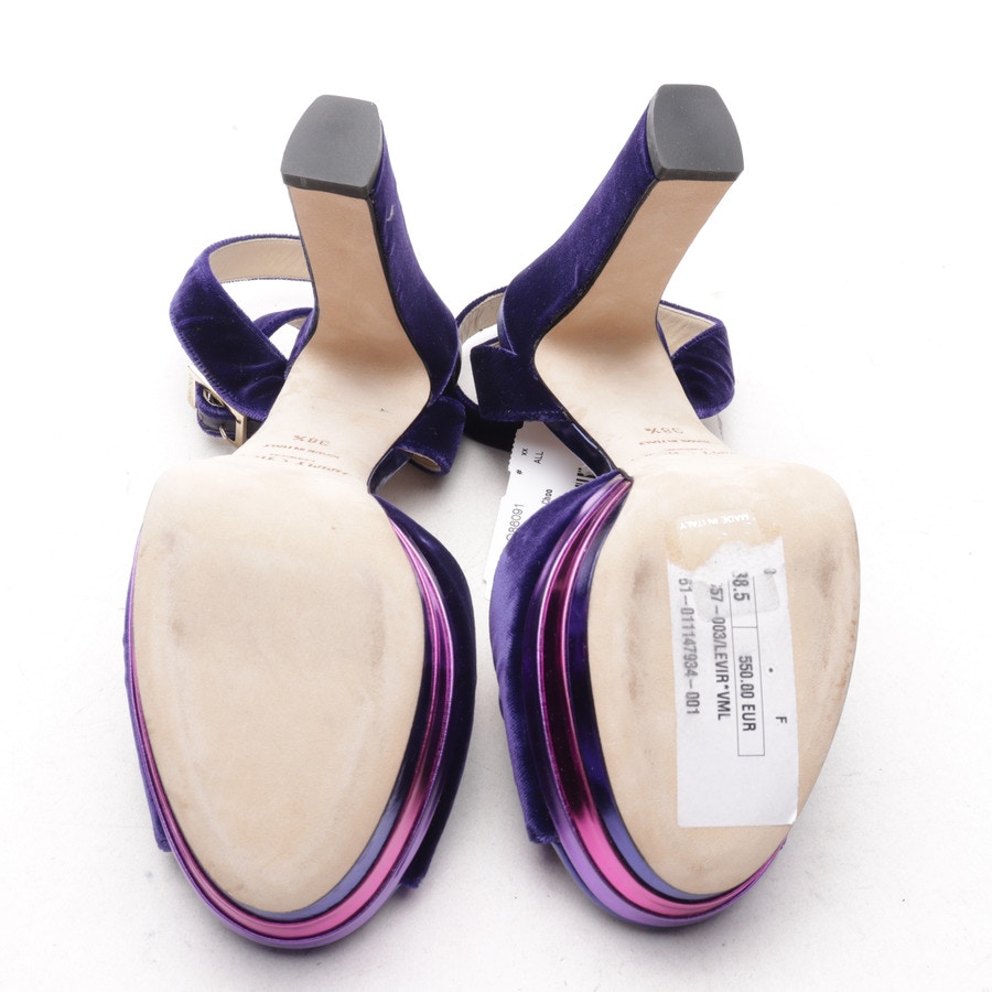 Image 4 of Heeled Sandals EUR 38.5 Indigo in color Purple | Vite EnVogue
