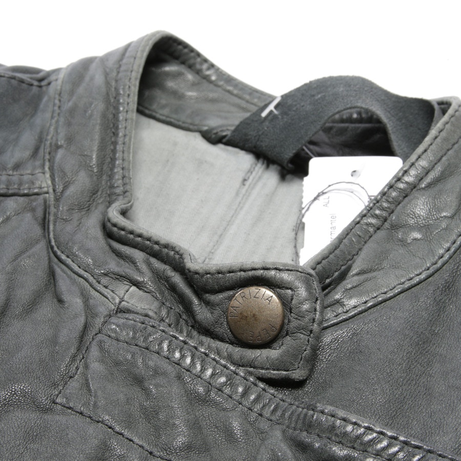 Image 3 of LeatherJacket 36 Gray green in color Gray | Vite EnVogue