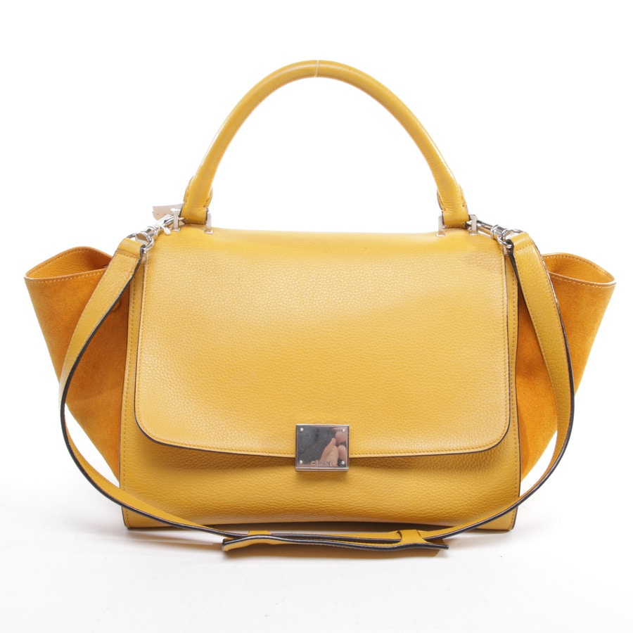 Image 1 of Trapeze Medium Handbag Mustard Yellow in color Yellow | Vite EnVogue