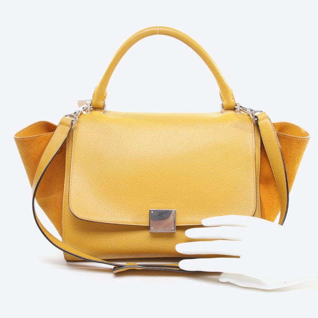 Image 2 of Trapeze Medium Handbag Mustard Yellow in color Yellow | Vite EnVogue