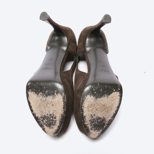 Image 4 of Peep Toes EUR 36 Dark Brown in color Brown | Vite EnVogue