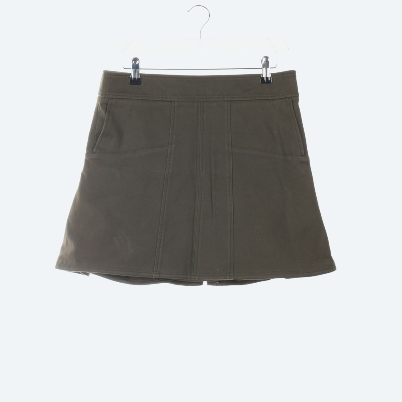 Image 1 of Skirt 34 Darkolivegreen in color Green | Vite EnVogue