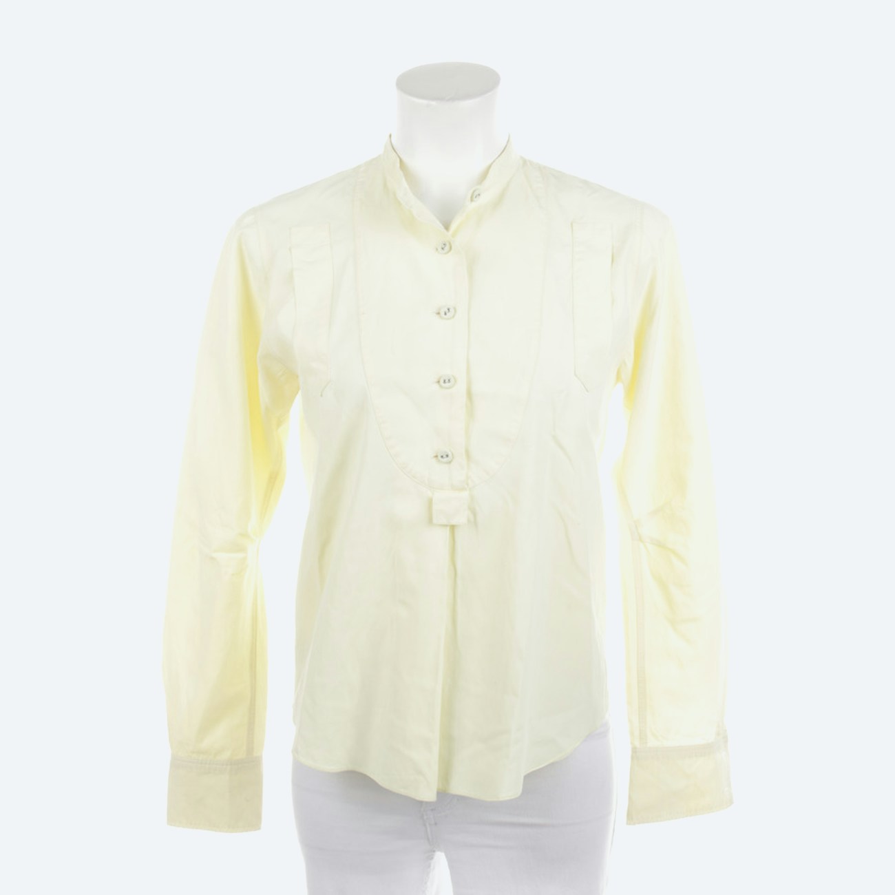 Image 1 of Shirt Blouse M Yellow in color Yellow | Vite EnVogue