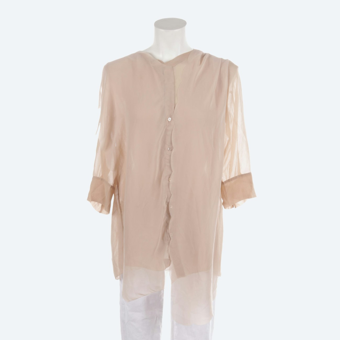 Image 1 of Silk Shirt 36 Nude in color Pink | Vite EnVogue