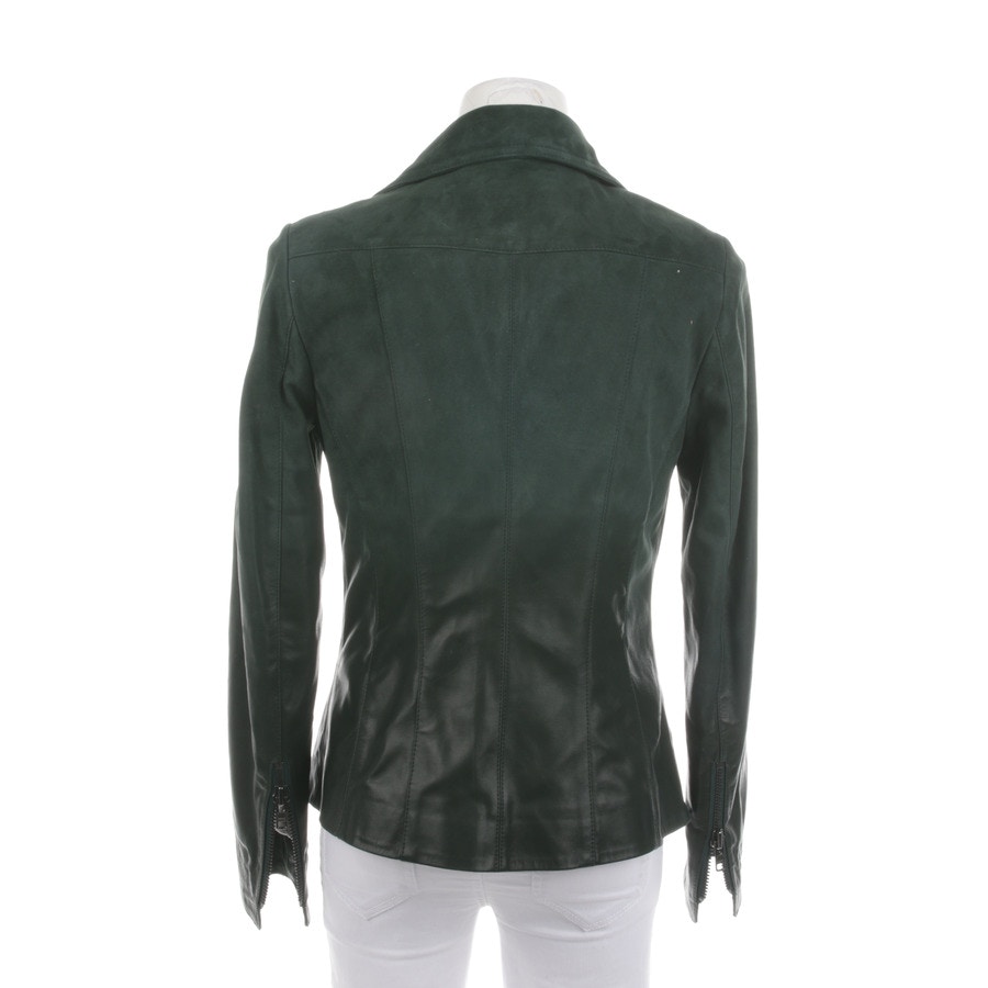 Image 2 of LeatherJacket 36 Darkgreen in color Green | Vite EnVogue