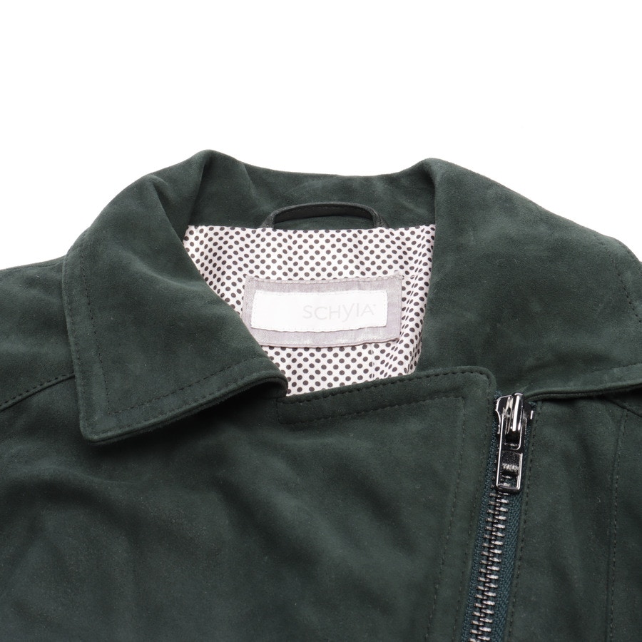 Image 3 of LeatherJacket 36 Darkgreen in color Green | Vite EnVogue