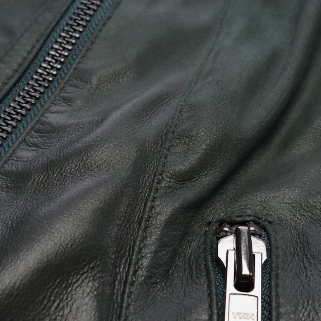 Image 4 of LeatherJacket 36 Darkgreen in color Green | Vite EnVogue