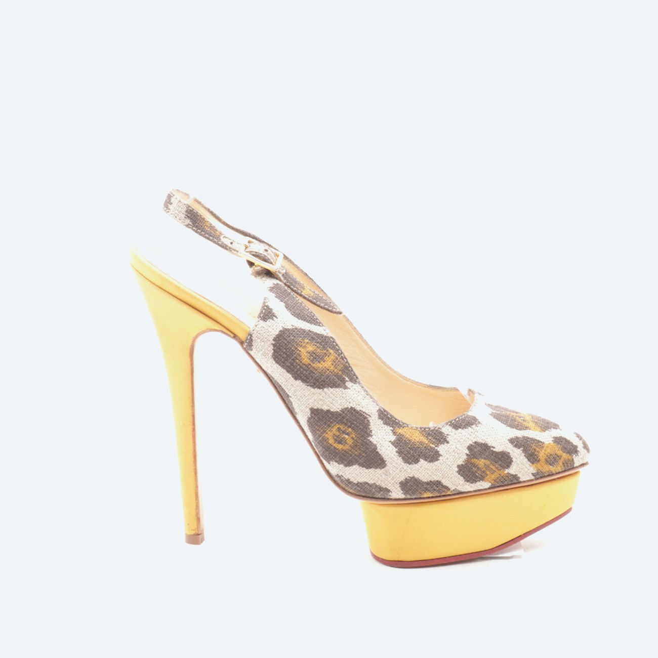 Image 1 of Slingbacks EUR 40 Mustard Yellow in color Yellow | Vite EnVogue